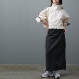 サイドドロストカーゴスカート シャーリング ロング丈 | mili an deni | 詳細画像20 