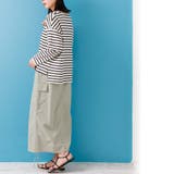 サイドドロストカーゴスカート シャーリング ロング丈 | mili an deni | 詳細画像24 