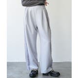 グレー | カットジョーゼットサイドフリルパンツ サイドフリル チュールフリル | mili an deni