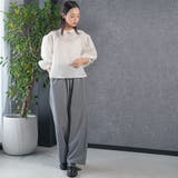 レディース ワイドパンツ リネンタッチイージーパンツ | mili an deni | 詳細画像19