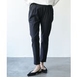 ブラック | 裏起毛テーパードパンツ スーパーストレッチ 美脚 | mili an deni