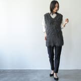 裏起毛テーパードパンツ スーパーストレッチ 美脚 | mili an deni | 詳細画像19 