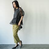 センタープレステーパードパンツ ストレッチ ロング丈 | mili an deni | 詳細画像17