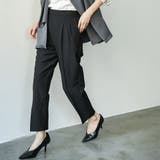 センタープレステーパードパンツ ストレッチ ロング丈 | mili an deni | 詳細画像24