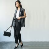 センタープレステーパードパンツ ストレッチ ロング丈 | mili an deni | 詳細画像25