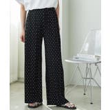 ブラック×ホワイト | セルフカット プリーツパンツ レディース | mili an deni