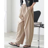ベージュ | タックコクーンチノパンツ レディース パンツ | mili an deni