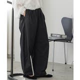 ブラック | タックコクーンチノパンツ レディース パンツ | mili an deni