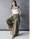 スカーフ付き ミリタリーワイドパンツ ロング丈 | mili an deni | 詳細画像16 