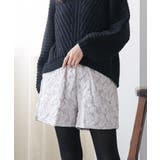 グレージュ | フラワージャガードショートパンツ ショート丈 ボトムス | mili an deni