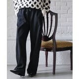 ブラック | 裏ベロアスウェットパンツ 裏起毛 カーブパンツ | mili an deni