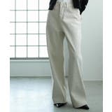 ブルー | シャイニー ストレート デニムパンツ | mili an deni