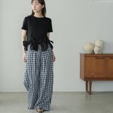 チェック柄 ワイドパンツ レディース | mili an deni | 詳細画像17