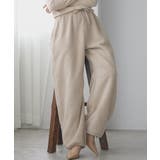 アイボリー | ボアパンツ レディース イージーパンツ | mili an deni