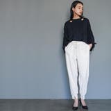 フロントスリットテーパード パンツ ロング丈 | mili an deni | 詳細画像9 