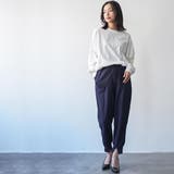 フロントスリットテーパード パンツ ロング丈 | mili an deni | 詳細画像13 