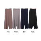フロントタックパンツ ワイドパンツ ペアスキン | mili an deni | 詳細画像18 