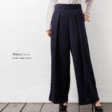 フロントタックパンツ ワイドパンツ ペアスキン | mili an deni | 詳細画像15 