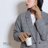 ベージュ | カラーニットアームカバー 手袋 フリーサイズ | mili an deni