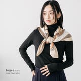 パネルプリント大判スカーフ シルクタッチ 大きめ | mili an deni | 詳細画像8 