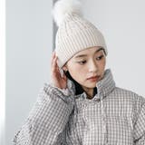 ファー取り外しケーブルニットキャップ ニット帽 ラビットファー | mili an deni | 詳細画像6 