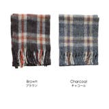 チェック起毛ストール ウール 大きめストール | mili an deni | 詳細画像18 
