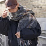 チェック起毛ストール ウール 大きめストール | mili an deni | 詳細画像5 