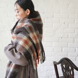 チェック起毛ストール ウール 大きめストール | mili an deni | 詳細画像15 