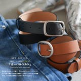 オーバルベルト フェイクレザー ラウンドバックル | mili an deni | 詳細画像2 