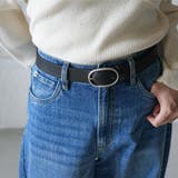 オーバルベルト フェイクレザー ラウンドバックル | mili an deni | 詳細画像5 