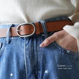 オーバルベルト フェイクレザー ラウンドバックル | mili an deni | 詳細画像7 