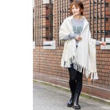 ケーブルニット切り替えマフラー 大判 マフラー | mili an deni | 詳細画像6 