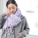 チェック柄大判ストール 穴あきストール チェック柄 | mili an deni | 詳細画像11 