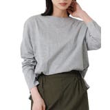 グレー | ドロップショルダーロンTシャツ Tシャツ サイドスリット | mili an deni