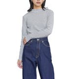 オフホワイト×ブラック | レディース トップス ギャザーネックテレコリブトップス | mili an deni