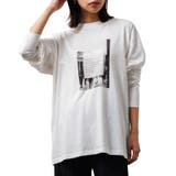 オフホワイト | フォトプリントロンT シティスケープ プリント | mili an deni
