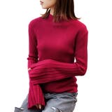 ピンク(入荷済) | フレアスリーブハイネックプルオーバーTシャツ カットソー 長袖 | mili an deni