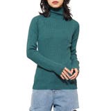 グリーン | 洗える ウォッシャブルリブニット プルオーバー | mili an deni