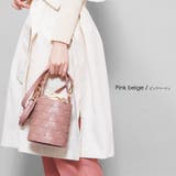 ピンクベージュ | 編み込みバケツ型ハンドバッグ バッグ 鞄 | mili an deni