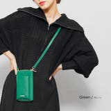 グリーン | ウォレットミニショルダー バッグ 鞄 | mili an deni
