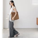 ポーチ付きフェイクレザートートバッグ ハンドバッグ ポーチセット | mili an deni | 詳細画像18