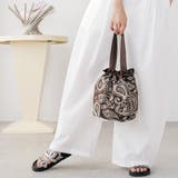 バンダナ巾着バッグ ハンドバッグ ニットジャガード | mili an deni | 詳細画像13