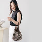 バンダナ巾着バッグ ハンドバッグ ニットジャガード | mili an deni | 詳細画像14