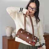 チャーム付きロングハンドルドットバッグ トートバッグ ショルダーバッグ | mili an deni | 詳細画像9