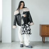 ジャガードニットトートバッグ ショルダーバッグ 英字 | mili an deni | 詳細画像17 