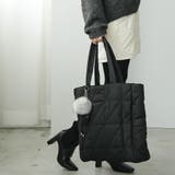 中綿キルティングトートバッグ ハンドバッグ ショルダーバッグ | mili an deni | 詳細画像12 