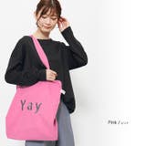 ピンク | 起毛刺繍ロゴトートバッグ 鞄 小物 | mili an deni