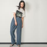 レディース カットジョーゼットタックパンツ チュールドット | mili an deni | 詳細画像13 
