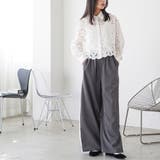 ワイドパンツ レディース サイドフリル | mili an deni | 詳細画像9 