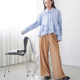 ワイドパンツ レディース サイドフリル | mili an deni | 詳細画像14 